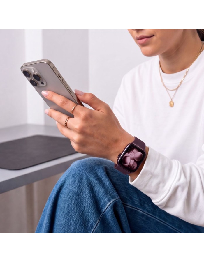 Tech-Protect Silicone strap for Apple Watch 44 / 45 / 46 / 49 mm - dark cherry Tech-Protect Silicone strap for Apple Watch 44 / 45 / 46 / 49 mm - dark cherry