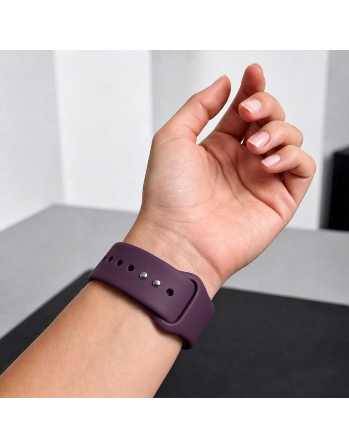 Tech-Protect Silicone strap for Apple Watch 44 / 45 / 46 / 49 mm - dark cherry Tech-Protect Silicone strap for Apple Watch 44 / 45 / 46 / 49 mm - dark cherry
