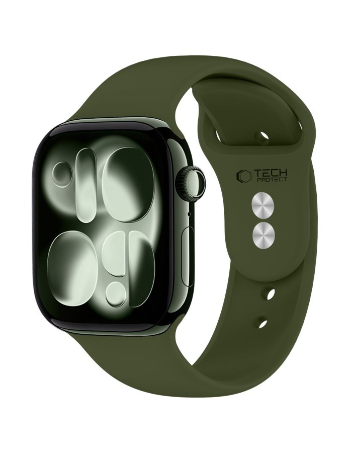 Tech-Protect Silicone Strap for Apple Watch 44 / 45 / 46 / 49 mm - Green Tech-Protect Silicone Strap for Apple Watch 44 / 45 / 46 / 49 mm - Green