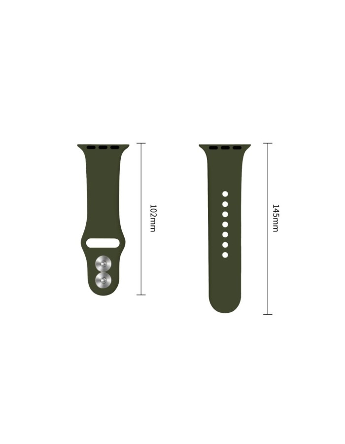 Tech-Protect Silicone Strap for Apple Watch 44 / 45 / 46 / 49 mm - Green Tech-Protect Silicone Strap for Apple Watch 44 / 45 / 46 / 49 mm - Green