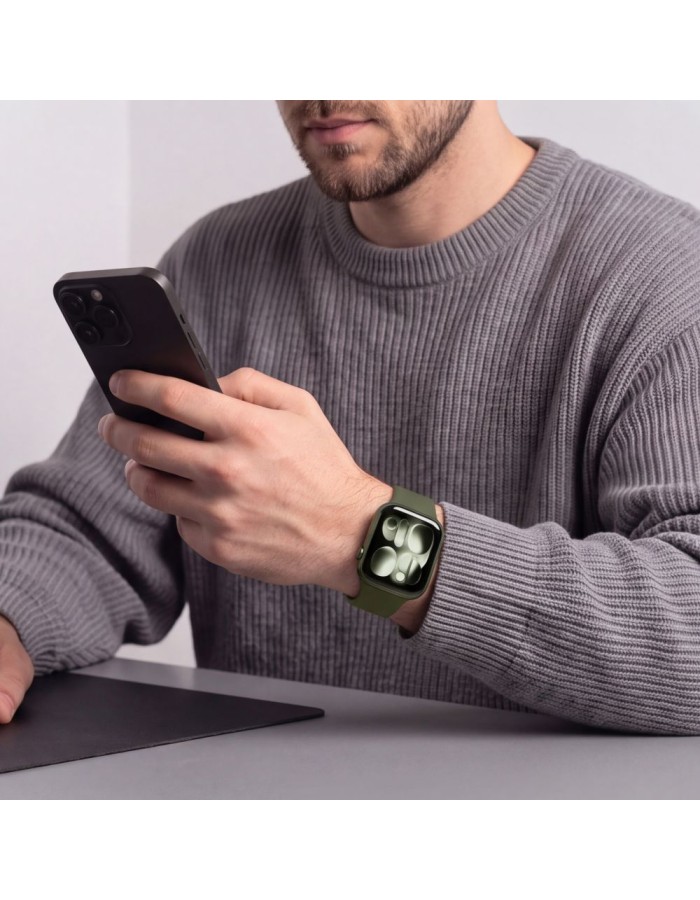Tech-Protect Silicone Strap for Apple Watch 44 / 45 / 46 / 49 mm - Green Tech-Protect Silicone Strap for Apple Watch 44 / 45 / 46 / 49 mm - Green