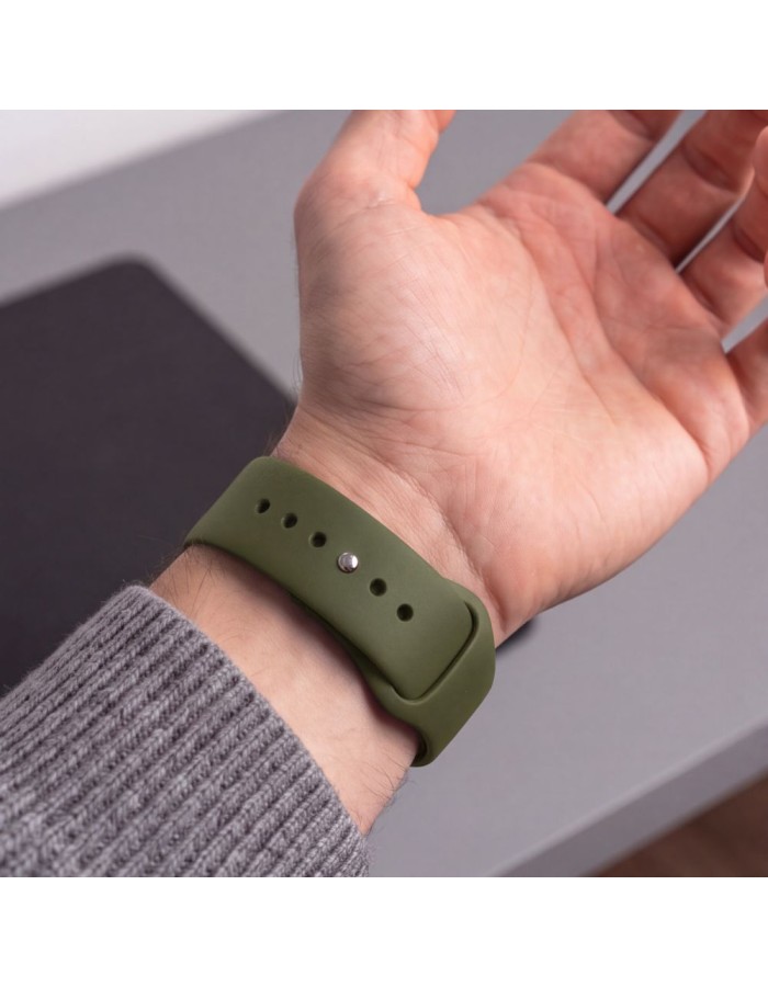 Tech-Protect Silicone Strap for Apple Watch 44 / 45 / 46 / 49 mm - Green Tech-Protect Silicone Strap for Apple Watch 44 / 45 / 46 / 49 mm - Green