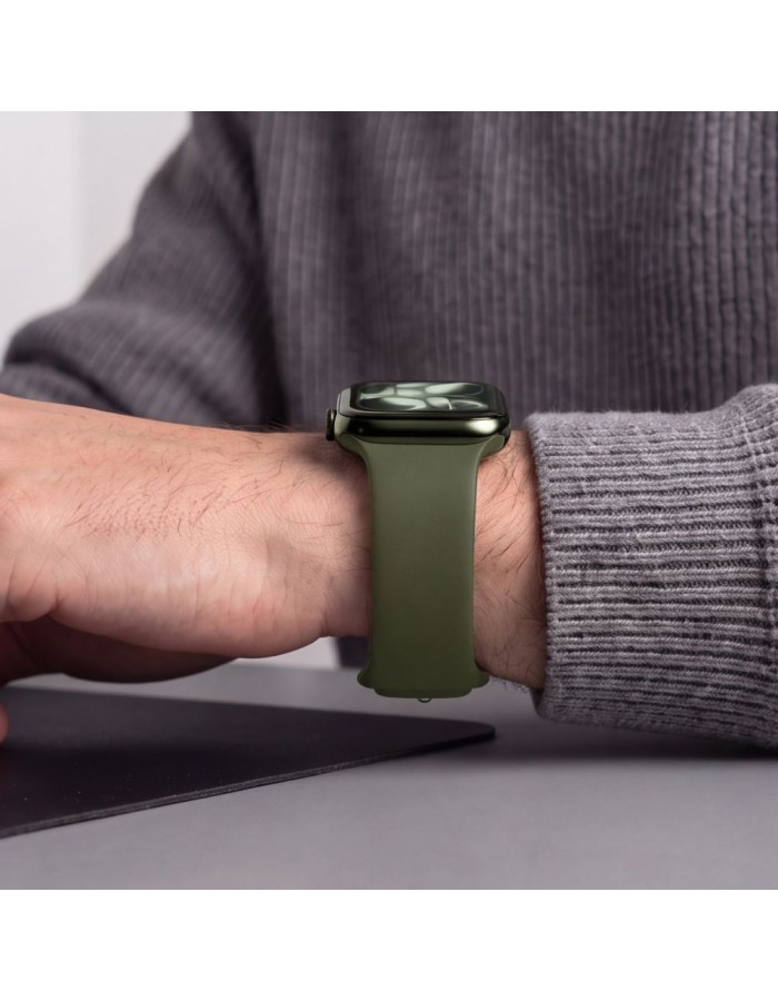 Tech-Protect Silicone Strap for Apple Watch 44 / 45 / 46 / 49 mm - Green Tech-Protect Silicone Strap for Apple Watch 44 / 45 / 46 / 49 mm - Green