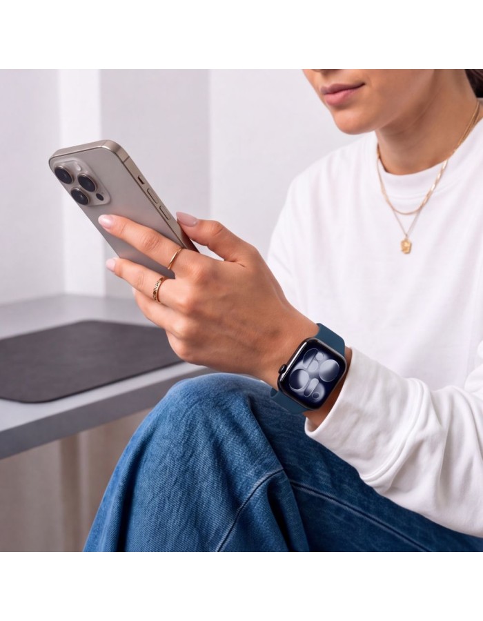 Tech-Protect Silicone Strap for Apple Watch 44 / 45 / 46 / 49 mm - Navy Blue Tech-Protect Silicone Strap for Apple Watch 44 / 45 / 46 / 49 mm - Navy Blue