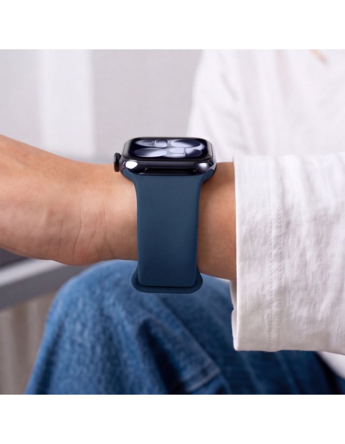 Tech-Protect Silicone Strap for Apple Watch 44 / 45 / 46 / 49 mm - Navy Blue Tech-Protect Silicone Strap for Apple Watch 44 / 45 / 46 / 49 mm - Navy Blue