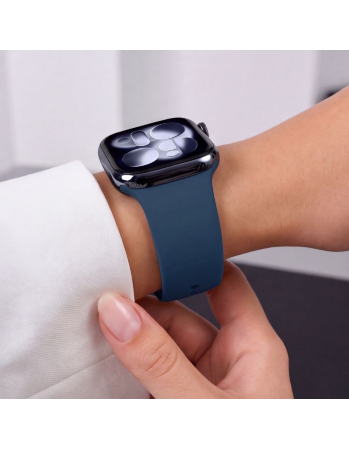 Tech-Protect Silicone Strap for Apple Watch 44 / 45 / 46 / 49 mm - Navy Blue Tech-Protect Silicone Strap for Apple Watch 44 / 45 / 46 / 49 mm - Navy Blue
