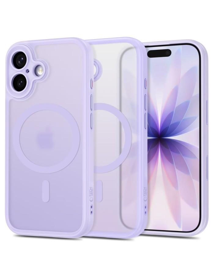 Tech-Protect MagPeak MagSafe CC Case for iPhone 17 - Matte Purple Tech-Protect MagPeak MagSafe CC Case for iPhone 17 - Matte Purple
