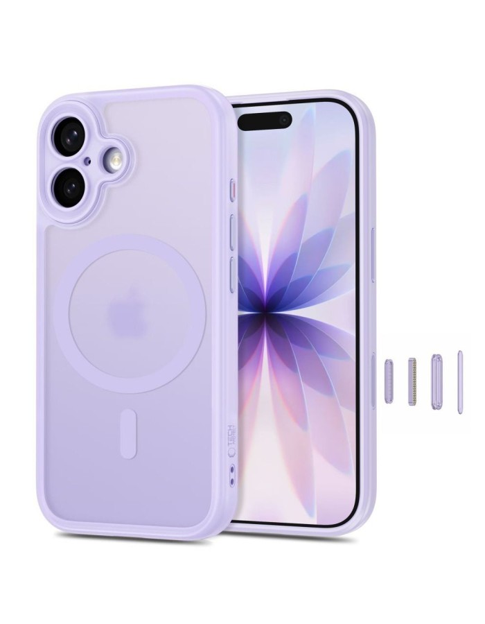Tech-Protect MagPeak MagSafe CC Case for iPhone 17 - Matte Purple Tech-Protect MagPeak MagSafe CC Case for iPhone 17 - Matte Purple