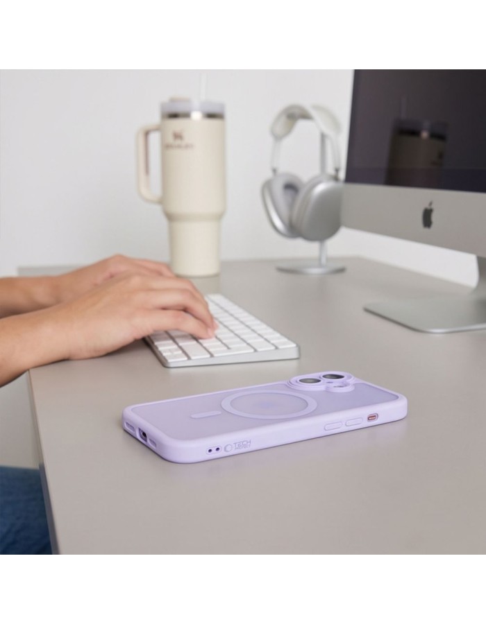 Tech-Protect MagPeak MagSafe CC Case for iPhone 17 - Matte Purple Tech-Protect MagPeak MagSafe CC Case for iPhone 17 - Matte Purple