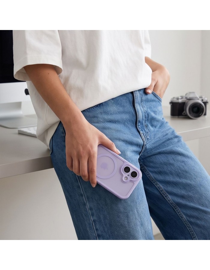 Tech-Protect MagPeak MagSafe CC Case for iPhone 17 - Matte Purple Tech-Protect MagPeak MagSafe CC Case for iPhone 17 - Matte Purple