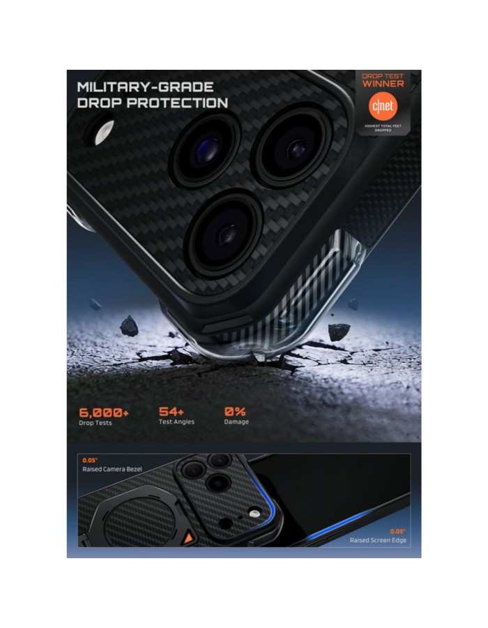 Supcase UB Aero MagSafe Aramid Case for iPhone 18 Pro Max / 17 Pro Max - Black