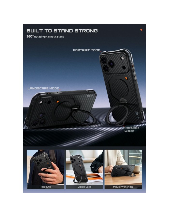 Supcase UB Aero MagSafe Aramid Case for iPhone 18 Pro Max / 17 Pro Max - Black
