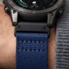 Tech-Protect Nylon Classic Strap for Garmin Fenix ​​5X / 5X Plus / 6X / 6X Pro / 7X / 8 / 8 Pro / 9 / 9 Pro (51 mm) - Navy Blue