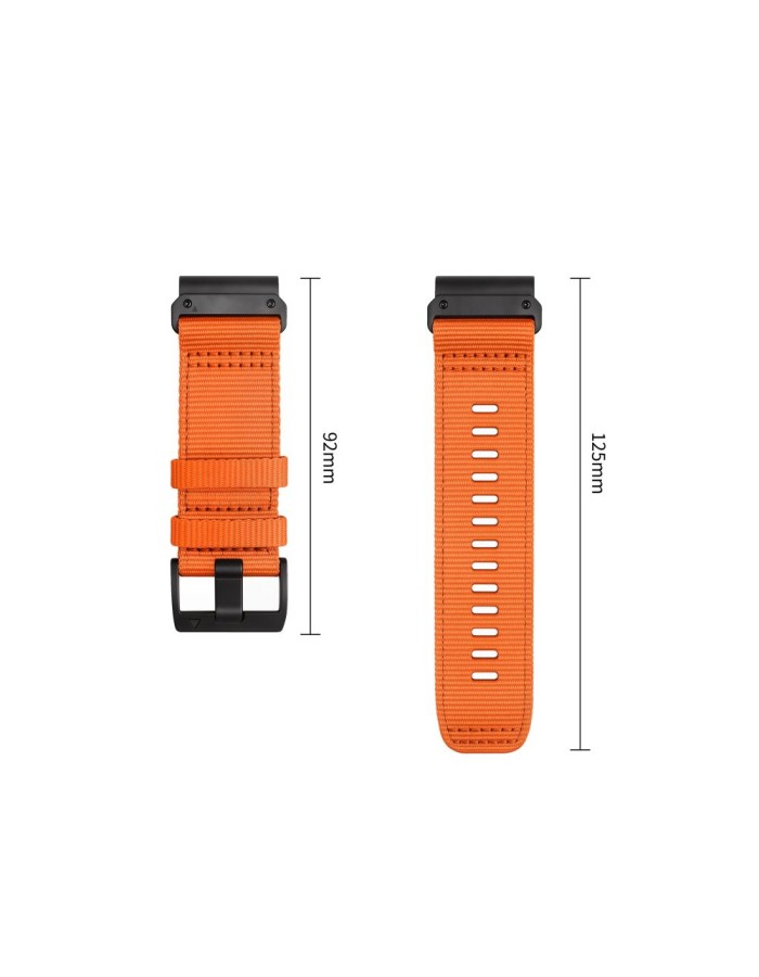 Tech-Protect Nylon Classic Strap for Garmin Fenix 5X / 5X Plus / 6X / 6X Pro / 7X / 8 / 8 Pro / 9 / 9 Pro (51 mm) - Orange Tech-Protect Nylon Classic Strap for Garmin Fenix 5X / 5X Plus / 6X / 6X Pro / 7X / 8 / 8 Pro / 9 / 9 Pro (51 mm) - Orange