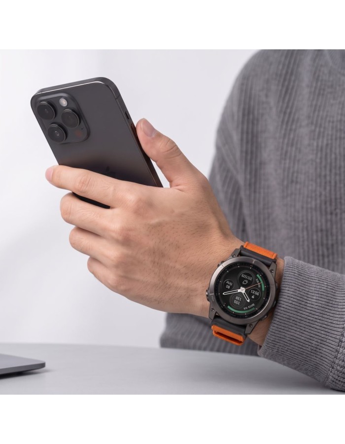 Tech-Protect Nylon Classic Strap for Garmin Fenix 5X / 5X Plus / 6X / 6X Pro / 7X / 8 / 8 Pro / 9 / 9 Pro (51 mm) - Orange Tech-Protect Nylon Classic Strap for Garmin Fenix 5X / 5X Plus / 6X / 6X Pro / 7X / 8 / 8 Pro / 9 / 9 Pro (51 mm) - Orange