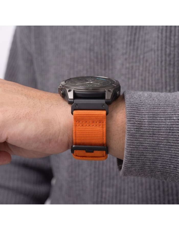Tech-Protect Nylon Classic Strap for Garmin Fenix 5X / 5X Plus / 6X / 6X Pro / 7X / 8 / 8 Pro / 9 / 9 Pro (51 mm) - Orange Tech-Protect Nylon Classic Strap for Garmin Fenix 5X / 5X Plus / 6X / 6X Pro / 7X / 8 / 8 Pro / 9 / 9 Pro (51 mm) - Orange