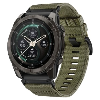 Tech-Protect Nylon Classic Strap for Garmin Fenix ​​5X / 5X Plus / 6X / 6X Pro / 7X / 8 / 8 Pro / 9 / 9 Pro (47 mm) - green