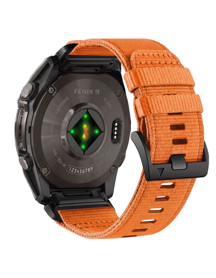 Tech-Protect Nylon Classic Strap for Garmin Fenix 5X / 5X Plus / 6X / 6X Pro / 7X / 8 / 8 Pro / 9 / 9 Pro (47 mm) - Orange Tech-Protect Nylon Classic Strap for Garmin Fenix 5X / 5X Plus / 6X / 6X Pro / 7X / 8 / 8 Pro / 9 / 9 Pro (47 mm) - Orange