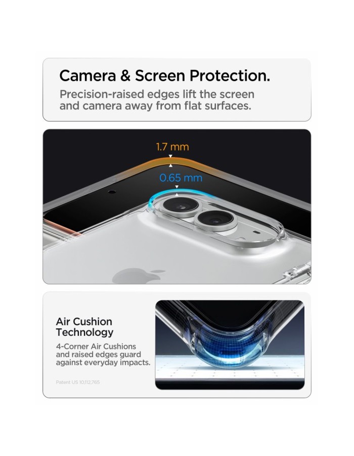 Spigen Ultra Hybrid Pro Case for iPhone Duo - Transparent