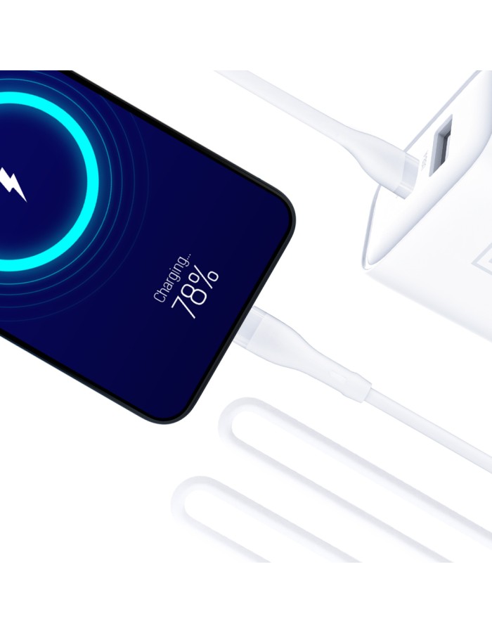 3mk DualCharge 20W PD3.0 QC 3.0 PPS USB 1A1C Wall Charger - White