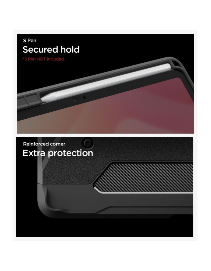 Spigen Tough Armor Pro Case for Samsung Galaxy Tab S12+ 12.6" - black