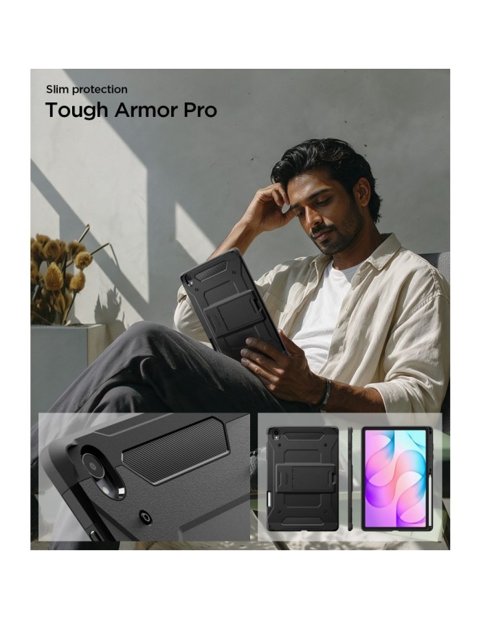 Spigen Tough Armor Pro Case for Samsung Galaxy Tab S12+ 12.6" - black