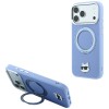 Karl Lagerfeld with Ring Stand 360 Choupette Head Pin MagSafe Case for iPhone 18 Pro / 17 Pro - Light Blue