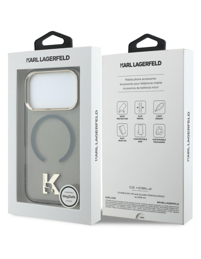 Karl Lagerfeld IML K Head Case for iPhone 18 Pro / 17 Pro - Black