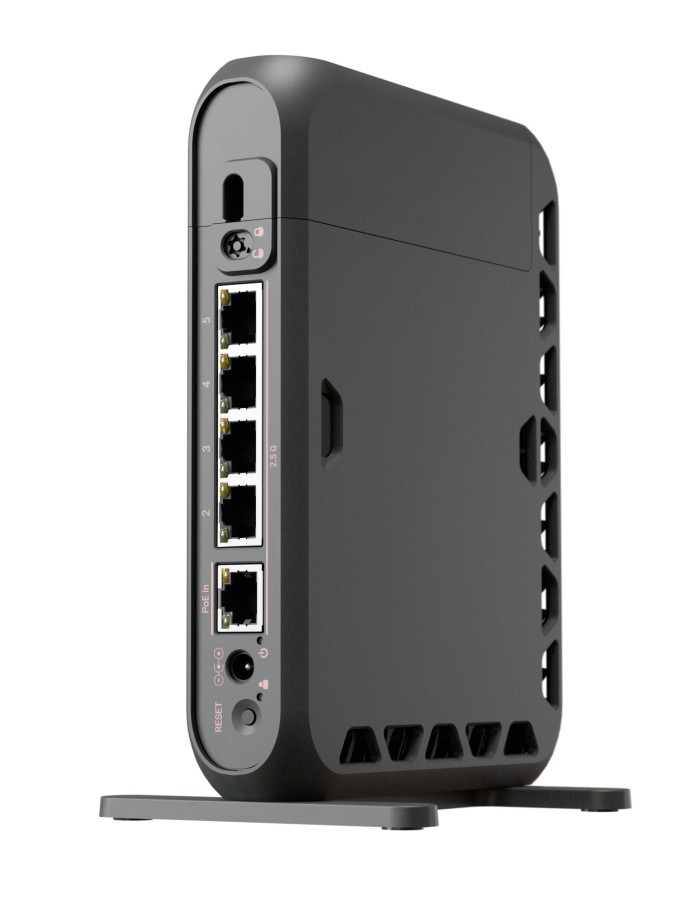MikroTik Router Wi-Fi 7 hAP be³ Media 5x2.5GbE/PoE In/Matter RBMA53UG-HBEH