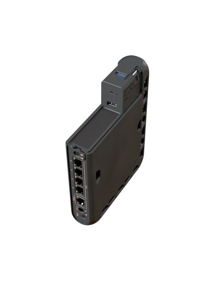MikroTik Router Wi-Fi 7 hAP be³ Media 5x2.5GbE/PoE In/Matter RBMA53UG-HBEH