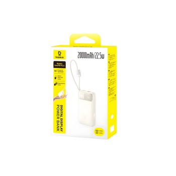 Baseus Powerbank 22.5W 20000mAh + Display EnerFill FC11 Beige Baseus Powerbank 22.5W 20000mAh + Display EnerFill FC11 Beige