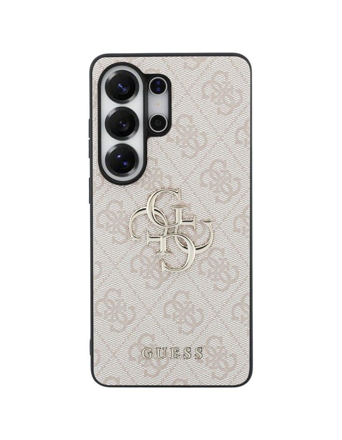 Guess 4G Big Metal Logo Case for Samsung Galaxy S26 Ultra - Pink
