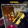 Transformers TWS Earphones, Deep Bass Sound, IPX5 Waterproof, TF-T01 Yellow