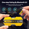 Transformers TWS Earphones, Deep Bass Sound, IPX5 Waterproof, TF-T01 Yellow