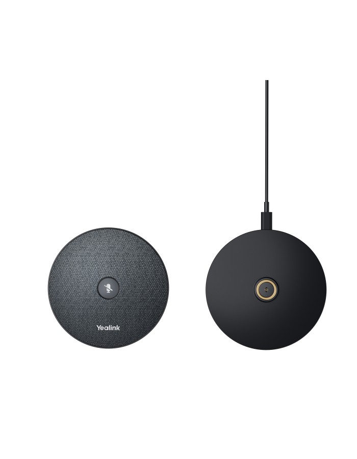 Yealink Conferencing Microphone Wireless Desktop 360° 6m Voice Pickup for UVC, MeetingBar, SmartVision40 VCM36-W Pro Package