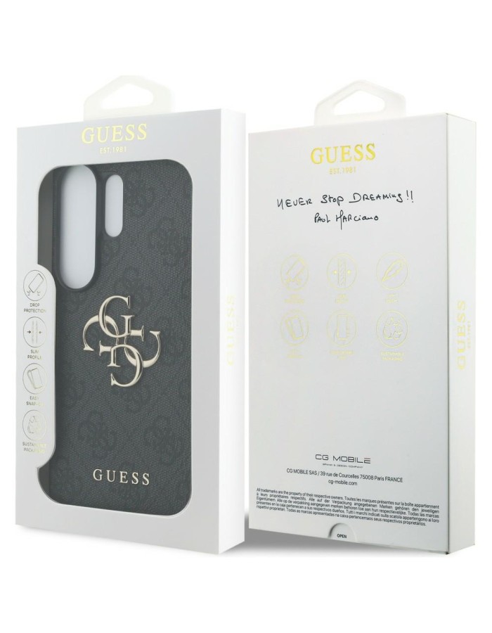 Guess 4G Big Metal Logo Case for Samsung Galaxy S26 Ultra - Black