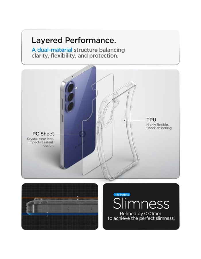 Spigen Ultra Hybrid Case for Samsung Galaxy S26 FE - Transparent Spigen Ultra Hybrid Case for Samsung Galaxy S26 FE - Transparent