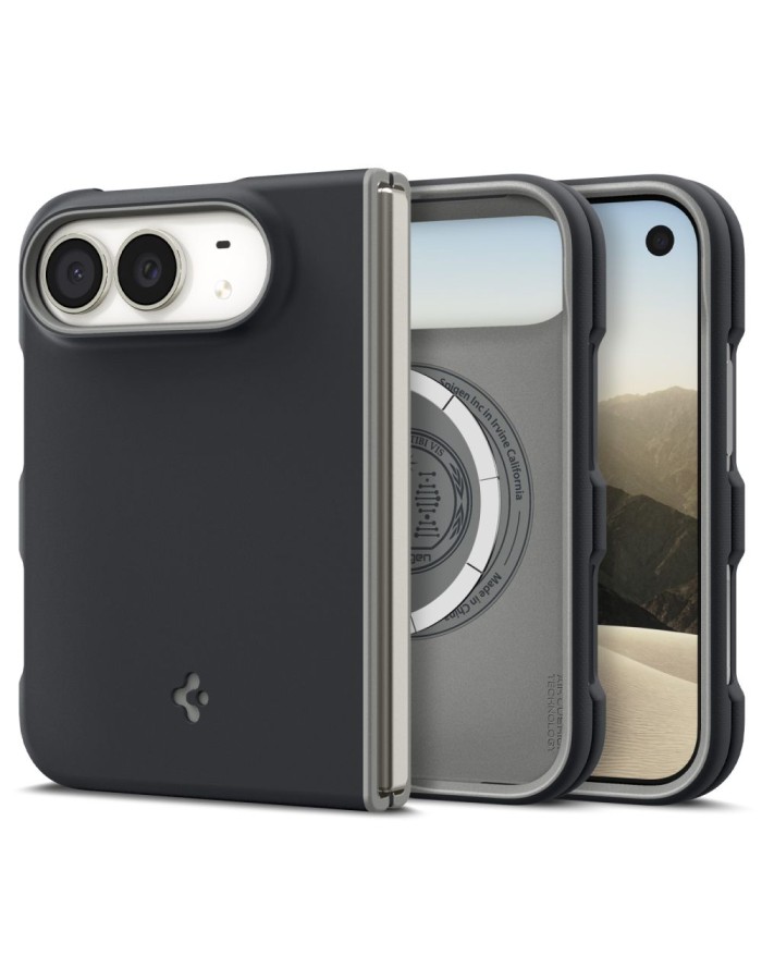 Spigen Nano Pop MagSafe Case for iPhone Duo - Black and Gray Spigen Nano Pop MagSafe Case for iPhone Duo - Black and Gray