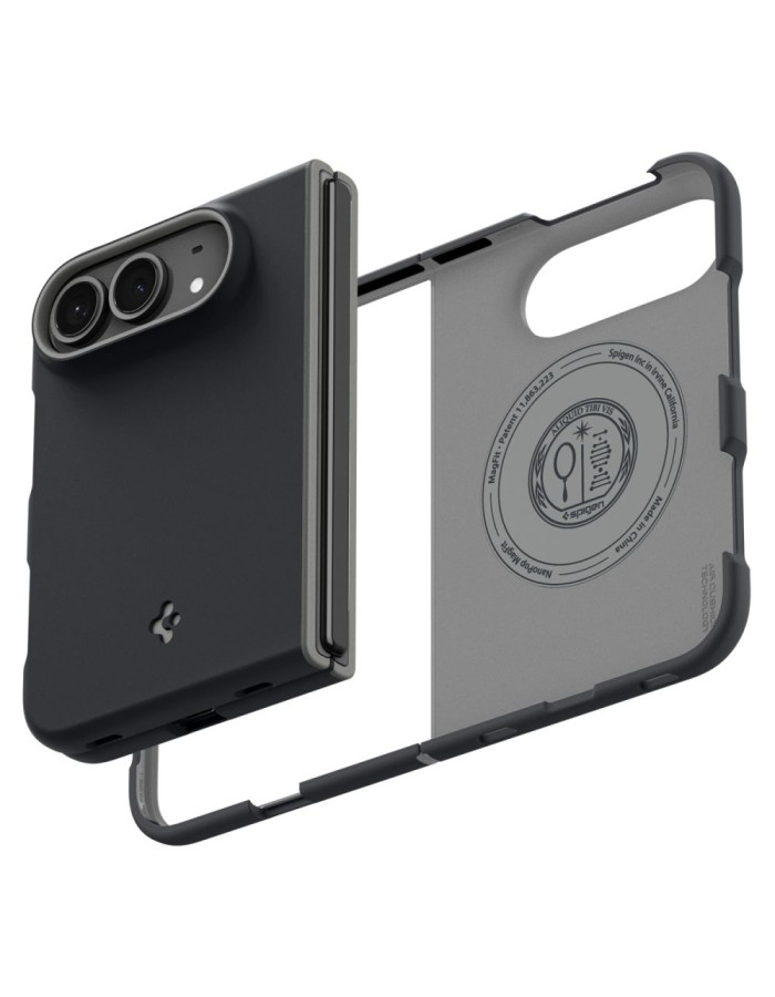 Spigen Nano Pop MagSafe Case for iPhone Duo - Black and Gray Spigen Nano Pop MagSafe Case for iPhone Duo - Black and Gray