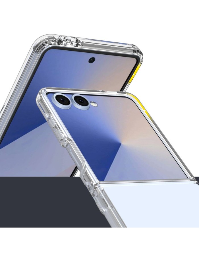 Tech-Protect FlexAir Hybrid Case for Samsung Galaxy Z Flip 7 - Transparent