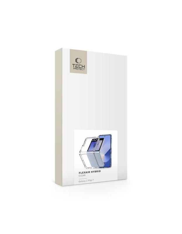 Tech-Protect FlexAir Hybrid Case for Samsung Galaxy Z Flip 7 - Transparent
