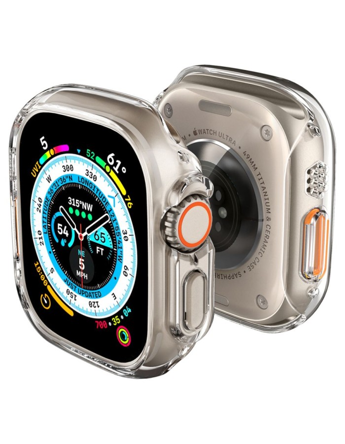 Spigen Thin Fit Case for Apple Watch Ultra 1 / 2 / 3 (49 mm) - Transparent