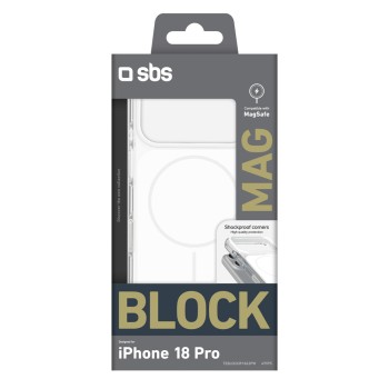 SBS Block Case for iPhone 18 Pro, MagSafe Compatible - White