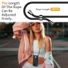 For iPhone 18 Pro Max / 17 Pro Max Case Liquid Silicone Card Holder Back Phone Cover with Lanyard - Black