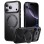 Magnetic Case with Rotating Stand iPhone 18 Pro / 17 Pro TPU Acrylic MagSafe - Black