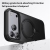 Magnetic Case with Rotating Stand iPhone 18 Pro Max / 17 Pro Max TPU Acrylic MagSafe - Black Magnetic Case with Rotating Stand iPhone 18 Pro Max / 17 Pro Max TPU Acrylic MagSafe - Black