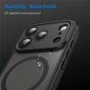 iPhone 18 Pro Max / 17 Pro Max PC TPU Magnetic Matte Case, Drop-Resistant - Black