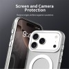 For iPhone 18 Pro / 17 Pro Magnetic Case Anti Drop Hybrid Phone Back Cover - White For iPhone 18 Pro / 17 Pro Magnetic Case Anti Drop Hybrid Phone Back Cover - White