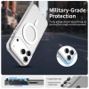 For iPhone 18 Pro / 17 Pro Magnetic Case Anti Drop Hybrid Phone Back Cover - White For iPhone 18 Pro / 17 Pro Magnetic Case Anti Drop Hybrid Phone Back Cover - White