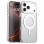 iPhone 18 Pro Max / 17 Pro Max PC PET TPU Hybrid Magnetic Case - White